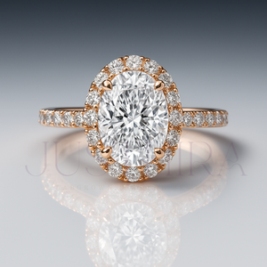 Bague en diamant ovale de qualité export, idéale pour le quotidien, le bureau et un style élégant. Prix compétitif. - Product Image 1