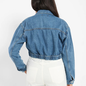 Servicio OEM/ODM Chaquetas de mezclilla de moda de invierno de calidad superior para damas High Street Chaqueta de mezclilla corta de mujer hecha a medida - Product Image 6