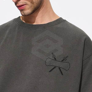 2025 nueva moda de uso al aire libre de secado rápido camiseta de gran tamaño de algodón/fibra de bambú de diseño personalizado para estilo Personal - Product Image 5