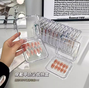 Boîte d'emballage vide pour faux ongles, nouvelle boîte de <span class=keywords><strong>rangement</strong></span> et de présentation personnalisable avec logo, boîtes à ongles pour faux ongles - Product Image 2
