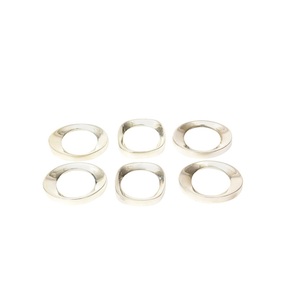 Diamond Shaped <b>Mirror</b> Acrylic Napkin Ring Personalized Engraved Name Silver Gold Classic Weddings Parties Metal <b>Table</b> - Product Image 1