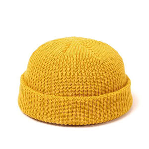 หมวกทรง Beanie maglia da Donna Uomo <span class=keywords><strong>Miki</strong></span> ลายคลื่นใน maglia trawler Beanie หมวกสีทึบของผู้ชาย - Product Image 1