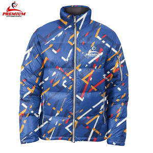 Veste matelassée unisexe ample, personnalisation par sublimation sur le devant, bulle, printemps, imperméable, respirante, jacquard en laine, broderie élégante - Product Image 3