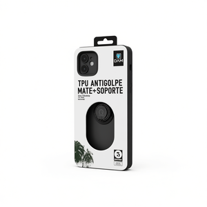 Funda para Teléfono DAM TPU con Diseño Sencillo, Anillo Magnético Antigolpes y Soporte para Agarre, para 15 - Product Image 2