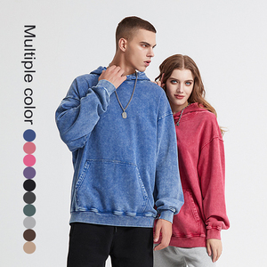 Ropa de calle personalizada para hombre en blanco OEM Logo Sudadera con capucha personalizada 100% algodón Vintage sudaderas con capucha al por mayor - Product Image 1