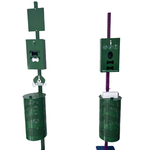 Estación de basura para perros de aluminio resistente a la intemperie Estación de eliminación de residuos de mascotas al aire libre para lugares públicos - Product Image 2