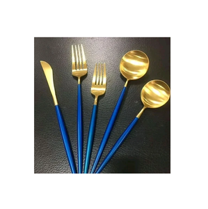 เครื่องใช้บนโต๊ะอาหารทำจากสแตนเลสกระจกสีทองทันสมัยเครื่องครัวและร้านอาหารใช้กันอย่างร้อน - Product Image 3