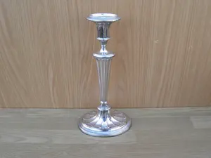 Candle <b>Silver</b> Holder Vintage Home Decor Decorative Ornamental <b>Candlestick</b> Elegant Design Tall Metal <b>Candlestick</b> Holder - Product Image 2
