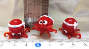 Cadeau de technique de travail au chalumeau de figurine en verre d'animal de mer fait à la main - Product Image 6