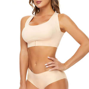 Soutien-gorge de sport simple sur mesure, grande taille, pour femmes, soutien-gorge de yoga à compression à col en U pour la remise en forme et les séances de sport - Product Image 2