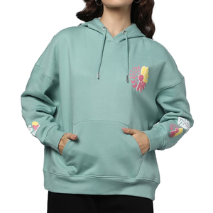 Décontracté, Streetwear, Épaule tombante, Respirant, Écologique Sweats À Capuche Sweats Sexy Hip Hop Style Impression Hoodies pour Femme - Product Image 1