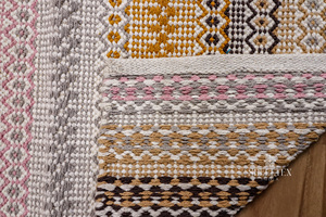 High Quality Handmade Cotton Rug <b>Rainbow</b> Ethnic Design Digital Printed Home <b>Decoration</b> Area Rugs Sets Wholesale Manufacture for - Product Image 5