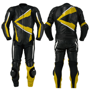 Custom Men's Genuine Cowhide Leather Motorbike Racing Suit CE Certified Armoured Protection Plus Size Printed Custom Color Logo - Product Image 1