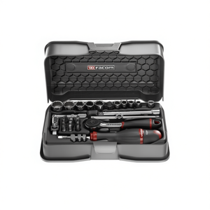 ชุดซ็อกเก็ตและดอกไขควงแบบบาง 12 จุด ขนาด 1/4 นิ้ว จำนวน 31 ชิ้น ยี่ห้อ Facom - Product Image 2