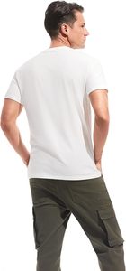 เสื้อยืดโอเวอร์ไซส์ผ้าคอตตอนผสมเนื้อหนา พิมพ์โลโก้ด้านหน้า สำหรับทุกเพศ ทุกวัย ไม่ยับ แห้งเร็ว ระบายอากาศดี เป็นมิตรต่อสิ่งแวดล้อม - Product Image 4