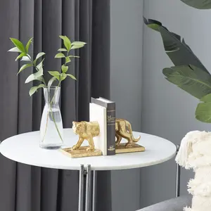 Escultura de Animal Contemporánea de Aluminio, Figura Redonda Chapada en Oro para Decoración Moderna del Hogar, Estilo Feng Shui y Antiguo - Product Image 3