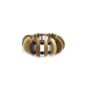 Bracelet en bois de haute qualité nouveau bracelet en bois de conception élastique élégante pour l'artisanat bracelet en bois poli brillant - Product Image 2