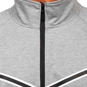 Vestes épaisses respirantes et respirantes à la mode avec logo en couleur personnalisé pour hommes pull-over de sport à manches longues tissé unisexe manteau à fermeture éclair - Product Image 5