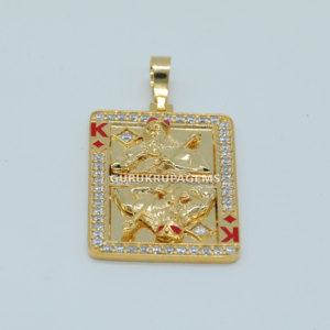 Pendentif en or jaune 14kt personnalisé à la mode diamant de coupe de laboratoire amélioré VVS clarté élégant unisexe - Product Image 6