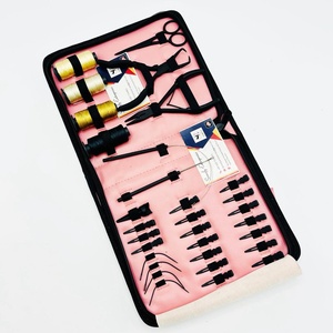 Kit d'outils professionnels pour extensions de cheveux en micro-liens en acier inoxydable Somofy Enterprises avec logo personnalisé, pinces, clips et fil pour usage en salon - Product Image 1