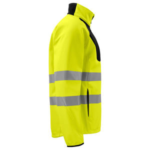 Veste Softshell Réfléchissante pour Hommes Doublée en Polaire Protection Contre le Froid Haute Visibilité Uniforme Contrôle de la Circulation Veste Softshell pour Hommes - Product Image 3