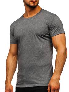 T-Shirt de gymnastique pour hommes de haute qualité nouveau Style velours noir respirant à la mode impression bouffante personnalisé OEM WS vente internationale - Product Image 3
