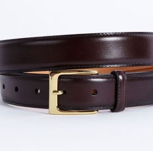 Men's Dress Split Real Cowhide Genuine PU Belt Fashion Style Automatic Toothless Buckle Smooth Adjustable Good Quality Designers - Product Image 2