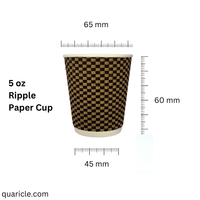 Gobelet en papier jetable écologique avec conception ondulée pour café ou boissons froides pour les fêtes ou un usage occasionnel