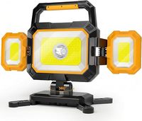 Lampe de travail LED magnétique rechargeable 4000LM 40W 6000mAh avec sortie USB Type C, projecteur portable pour garage, atelier, réparation automobile