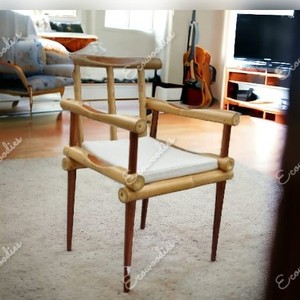 เก้าอี้รับประทานอาหารไม้บีชธรรมชาติสไตล์ใหม่เก้าอี้หวายไม้เนื้อแข็งโรงแรมร้านอาหารเก้าอี้รับประทานอาหารที่มีหวายด้านหลังสำหรับร้านกาแฟ - Product Image 2