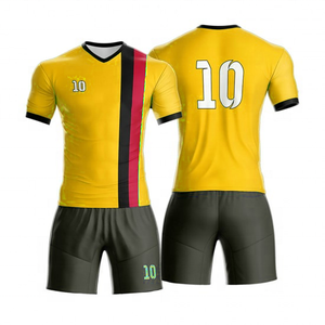 เครื่องแบบทีมฟุตบอลที่กำหนดเองได้ชื่อและตัวเลขของทีมที่กำหนดเอง100% ตาข่ายโพลีเอสเตอร์ปรับแต่งได้ - Product Image 5