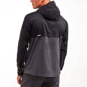 Conjunto Deportivo para Hombre con Capucha Negra, Sudadera con Cierre Completo y Pantalones Jogger, Ropa Deportiva Ligera de Secado Rápido para Primavera - Product Image 5