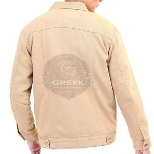 Veste en jean pour homme sur mesure, best-seller, dernier design, prix abordable, service OEM, veste d'automne 100% coton - Product Image 4