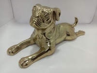 RTS bouledogue produits et cadeau statue d'animal de table à collectionner mignon maison Art décor bureau ornement Vintage métal bouledogue ornement