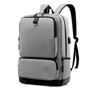 15.5 Inch Large Capacity Minimalism OEM Custom Logo Business USB Charger <b>Men</b> Outdoor Sport Travel <b>Men</b> Bag <b>Backpack</b> - Product Image 1