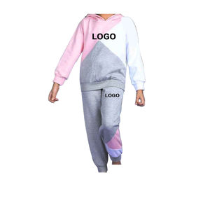 Chándal con capucha elegante y duradero para niños y niñas, ropa deportiva transpirable con patrón sólido, conjunto de invierno de talla grande - Product Image 4