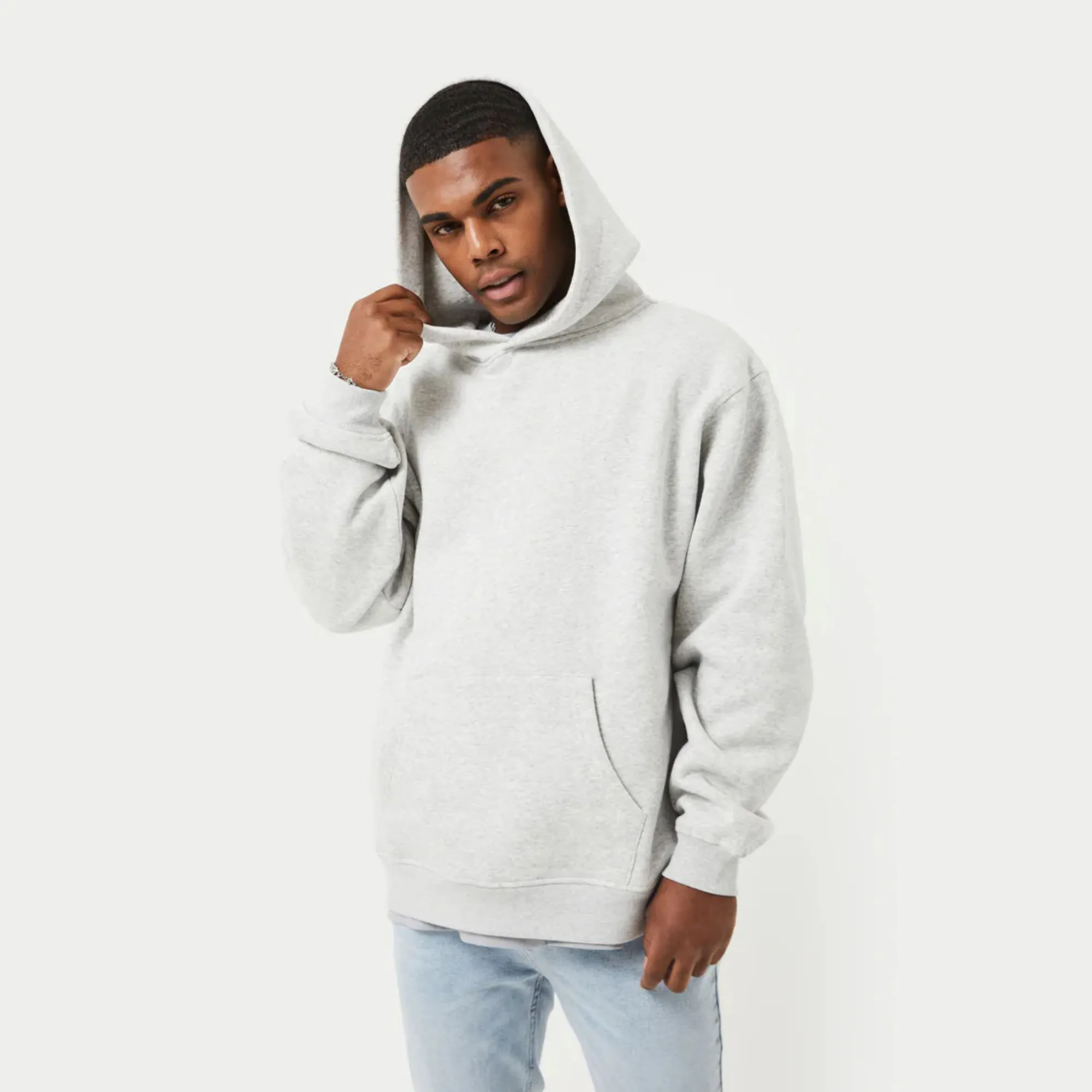 Grosir polos pria Streetwear Sweatshirt Hoodies kustom Logo kelas berat katun ukuran besar pria Drop bahu hoodie untuk pria
