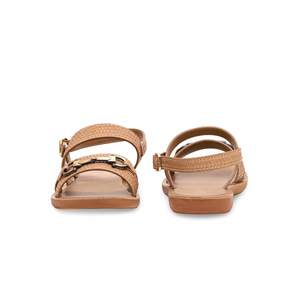 Sandale décontractée à talon marron CL5418 - Product Image 2