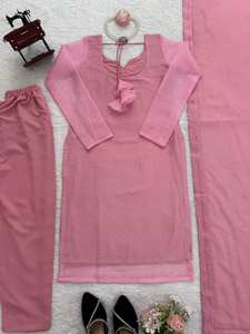 Conjunto de Traje y Pantalón de Diseñador, Ropa Étnica Elegante, Vestido de Moda - Product Image 4