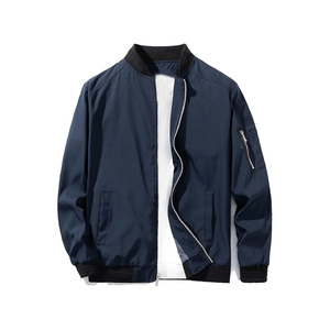 ... Chaqueta bomber para hombre, tejido ligero transpirable, cierre de cremallera, perfecta para senderismo, viajes, gimnasio y moda diaria informal - Product Image 4