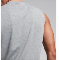 Nouvel arrivage Débardeur de gymnastique en coton grande taille pour hommes Gilet de musculation Chemise de sport sans manches