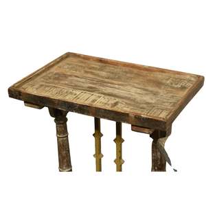 <b>Rustic</b> Handmade Wooden <b>Side</b> <b>Table</b> for Living Room General Home Furniture Use - Product Image 2