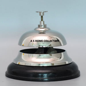 Excelente textura martillada chapada en oro utilizada para escritorio de restaurante de hotel Campana de mesa elegante disponible al mejor precio - Product Image 3