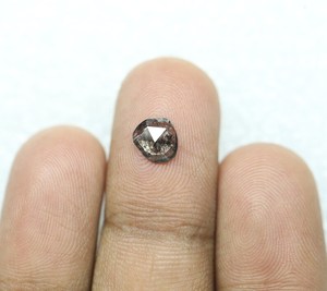 0.62 ct.natural หลวมเกลือและพริกไทยดำแบนเจียระไนเพชรหรูหราเครื่องประดับเพชรสำหรับผู้หญิง - Product Image 4