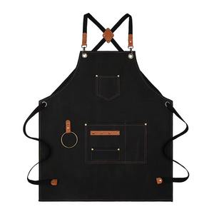 Delantal de Algodón sin Mangas Resistente al Agua para Mujer, para Salones, Barberías, Cocina, con Logotipo Personalizado, Delantales de Peluquería, Venta al por Mayor de Fábrica - Product Image 1