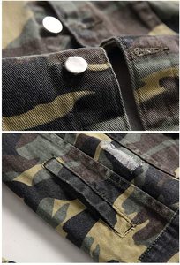 Veste en jean en tissu premium, vêtement décontracté de style streetwear - Product Image 6