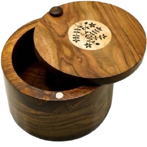 Ustensiles de cuisine Hotpot élégants de forme ronde avec couvercle de couleur marron utiliser à la maison Hôtels Chapati Hotpot Stockage Salle à manger Fafing Food Tabletop - Product Image 1