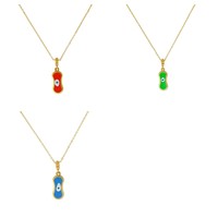 Collier pendentif œil maléfique tendance, accessoire élégant