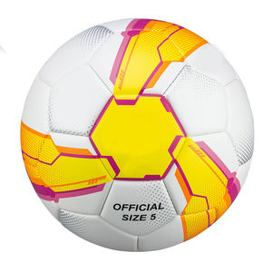 ลูกฟุตบอลคุณภาพดีที่สุด ขนาด 5 ทำจากหนัง PU เย็บด้วยเครื่องจักร เหมาะสำหรับทีมกีฬา เล่นกลางแจ้ง แข่งขัน และฝึกซ้อม - Product Image 2