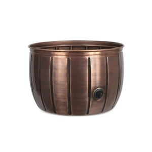 Bol tuyau en cuivre couleur or rose avec couvercle forme ronde pour arroser les plantes à la maison bol tuyau d'arrosage décoratif en cuivre - Product Image 5